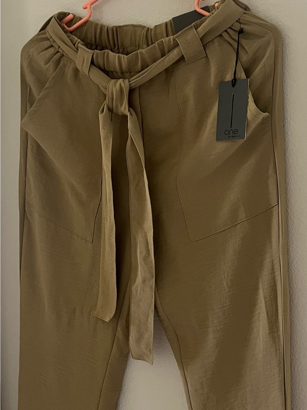One by One Super Comfy Khaki Joggers